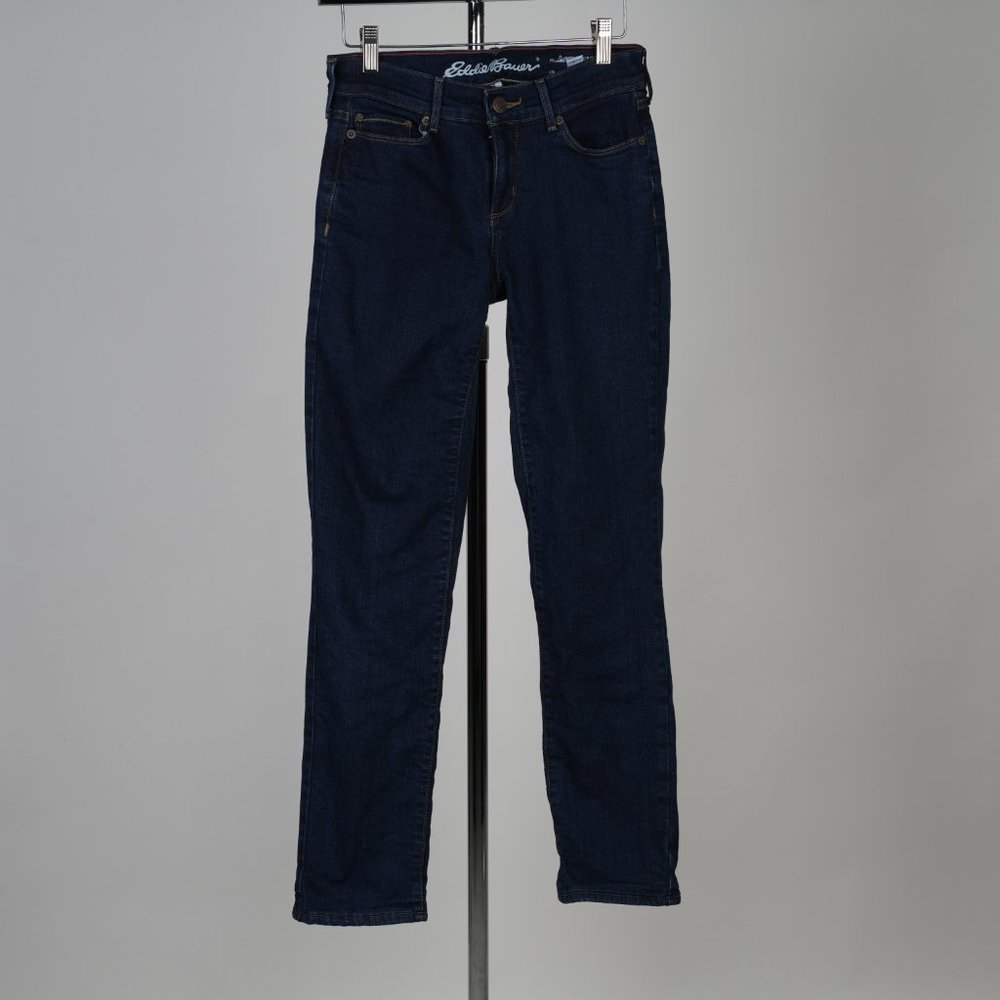 Eddie Bauer Fleece Lined Slightly Curvy & Straight Leg Jeans Size 0